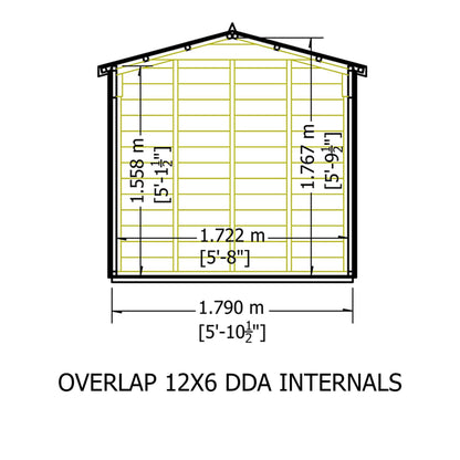 Shire Canterbury 6' 7" x 12' 2" Apex Shed - Budget Dip Treated Overlap