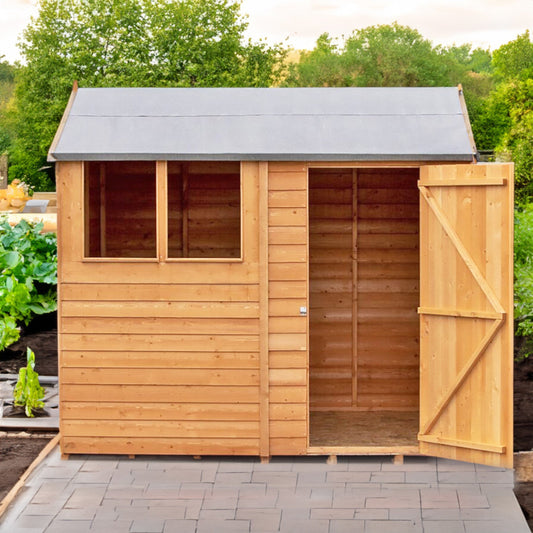 Shire Ashworth 6' 5" x 8' 1" Apex Shed - Budget Dip Treated Overlap