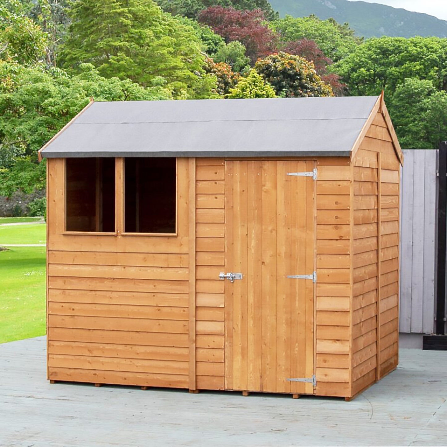 Shire Ashworth 6' 5" x 8' 1" Apex Shed - Budget Dip Treated Overlap