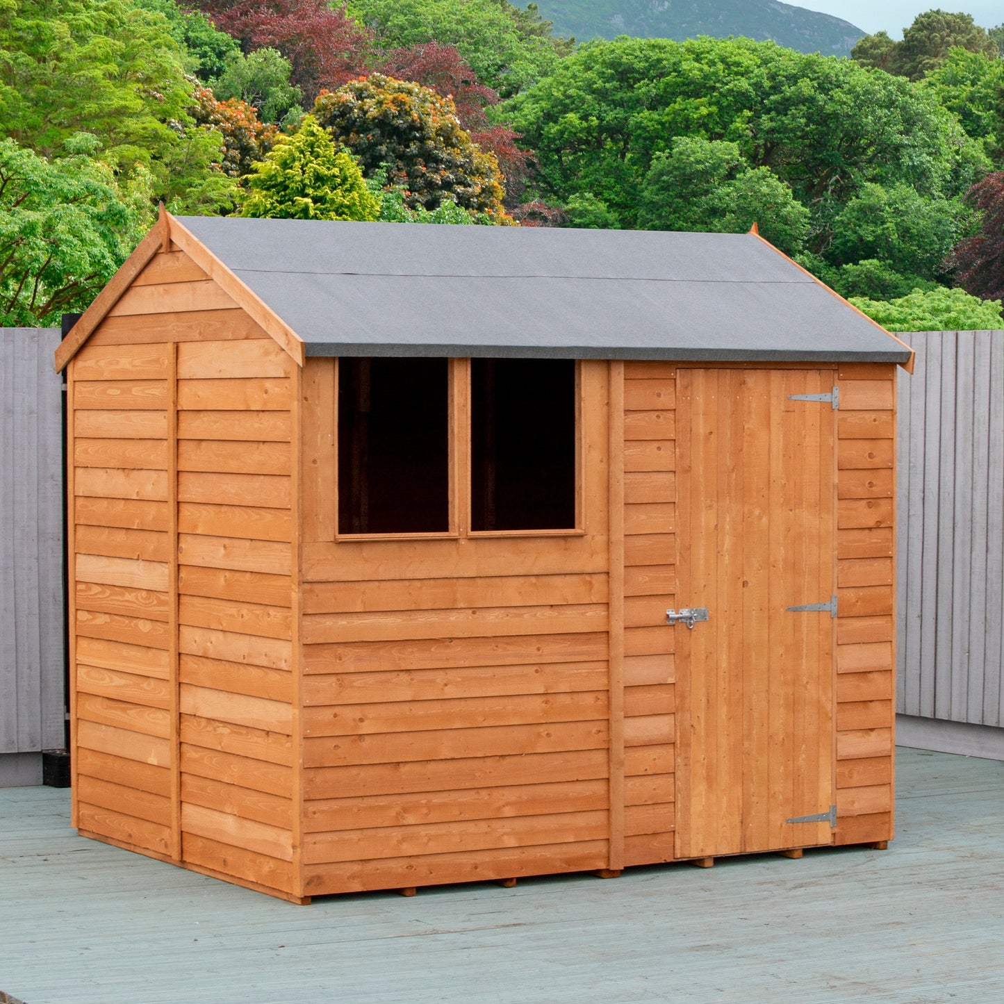 Shire Ashworth 6' 5" x 8' 1" Apex Shed - Budget Dip Treated Overlap