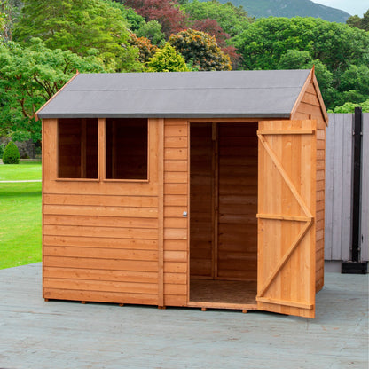 Shire Ashworth 6' 5" x 8' 1" Apex Shed - Budget Dip Treated Overlap