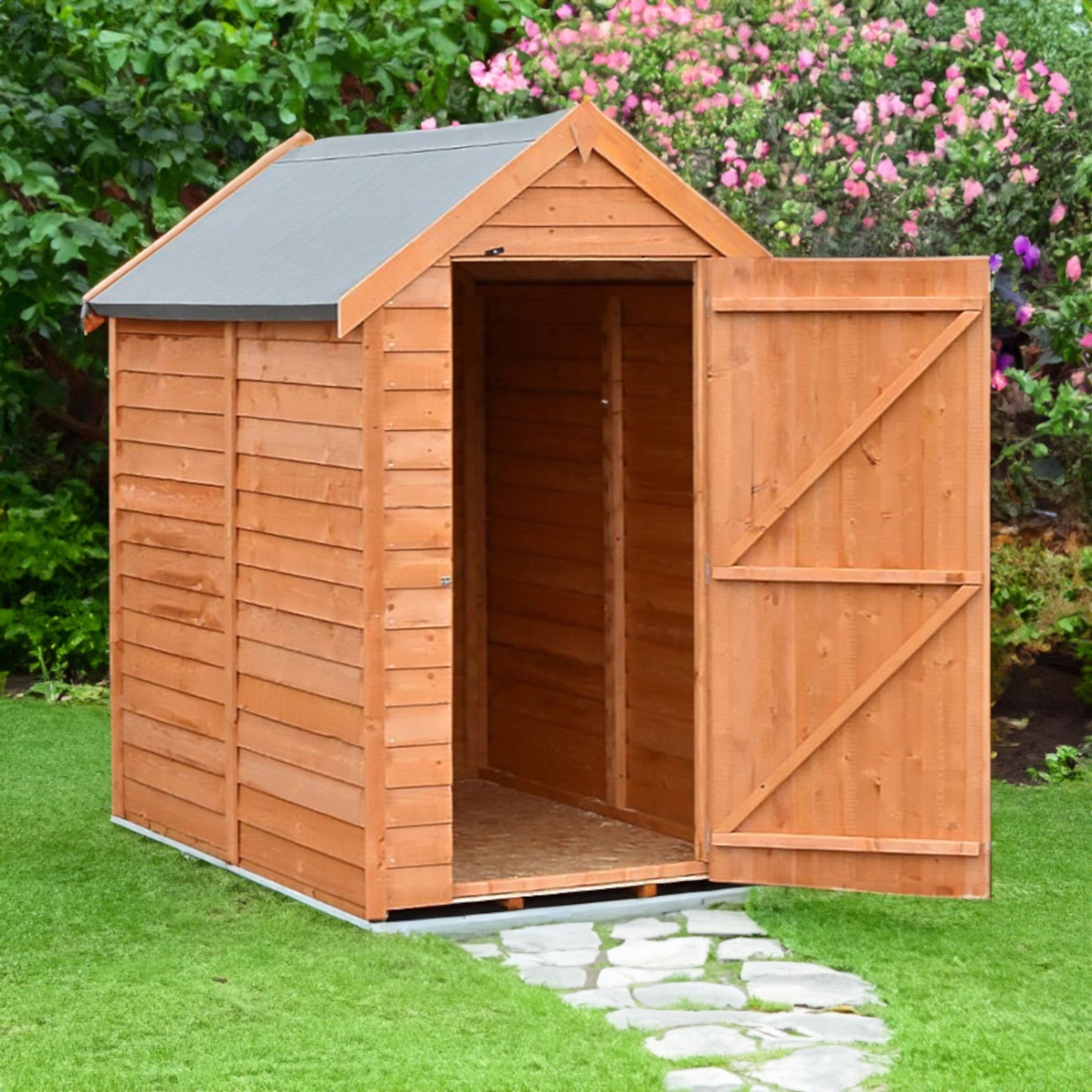 Shire Wiltshire 4' 4" x 6' Apex Shed - Premium Dip Treated Overlap