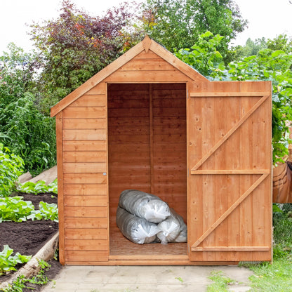 Shire Cambridge 5' 9" x 6' 11" Apex Shed - Budget Dip Treated Overlap