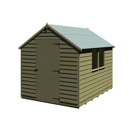 Shire Cambridge 6' x 8' 1" Apex Shed - Premium Pressure Treated Overlap