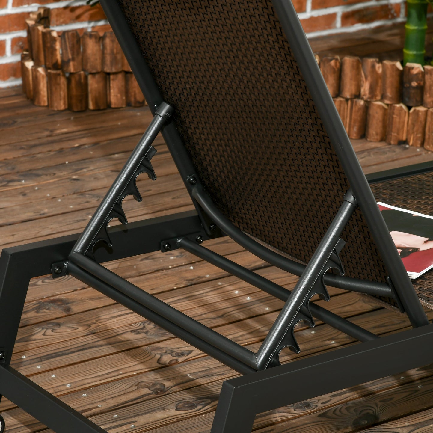 Outdoor PE Rattan Sun Loungers