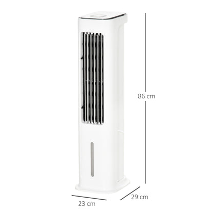 5L Oscillating Three Speed Air Cooler With Timer & Remote Control White by Homcom