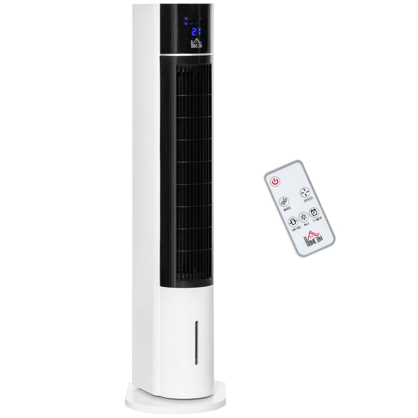 3L Oscillating Three Speed Air Cooler With Timer & Remote Control White & Black