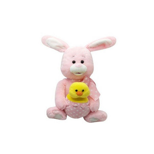 Animated Rabbit Christmas Decoration Pink - 35cm