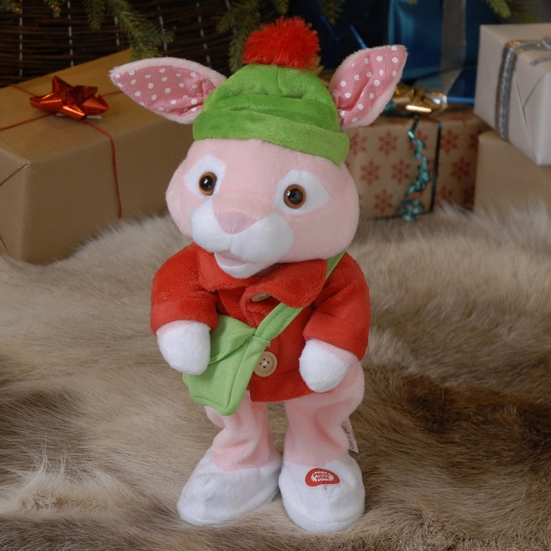 Singing Rabbit Animated Decoration - 38cm