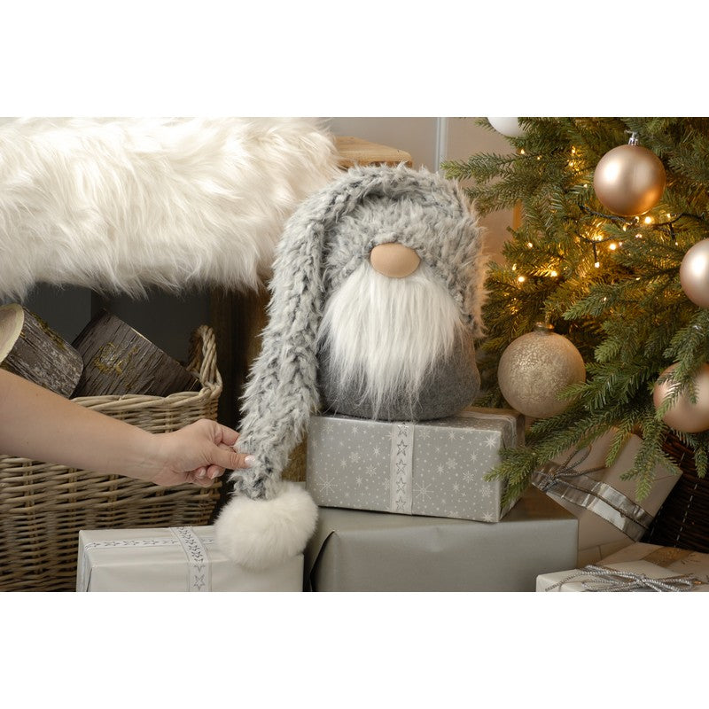 Gonk Christmas Decoration Grey - 85cm