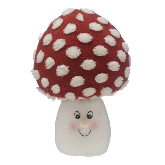 Mushroom Christmas Decoration Red & White - 27cm