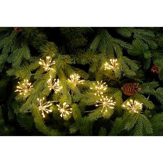 Christmas Starburst Fairy Lights Warm White Outdoor 200 LED - 2.7m