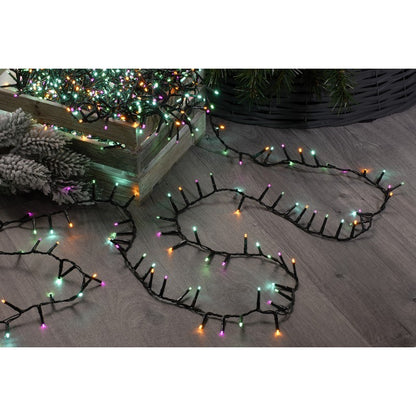 String Fairy Christmas Lights Multifunction Multicolour Outdoor 520 LED - 12.9m Aurora