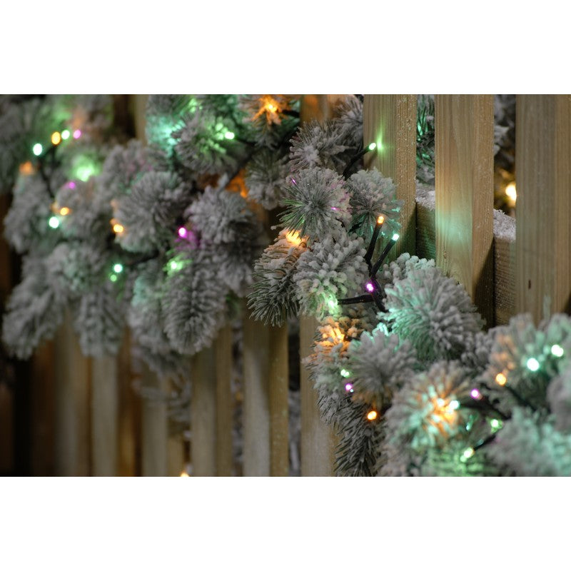 String Fairy Christmas Lights Multifunction Multicolour Outdoor 520 LED - 12.9m Aurora