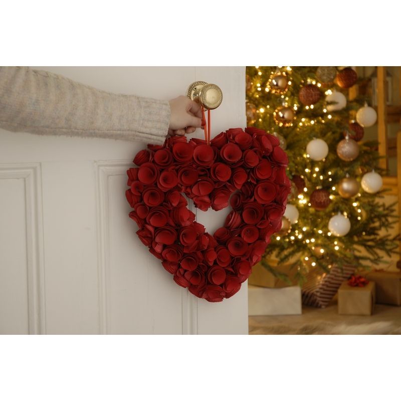 Roses Hanging Decoration Red 36cm