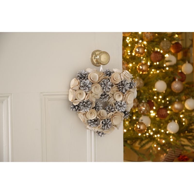 Roses Hanging Decoration Gold 25cm