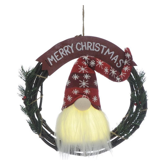 Gonk Merry Christmas Indoor Illuminated Hanging Decoration 33cm