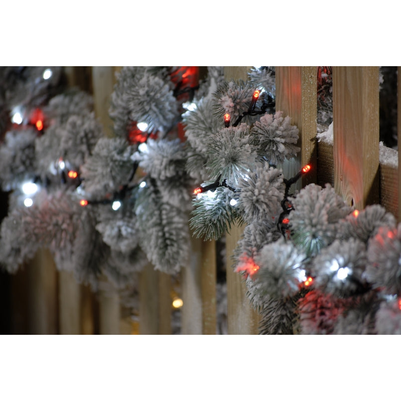 String Fairy Christmas Lights Multifunction Red & White Outdoor 1000 LED - 25.97m Candy Cane