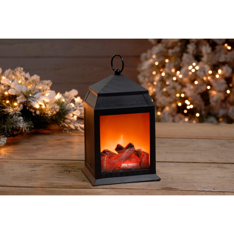 Decoration Lantern Christmas Lights Black & Orange Indoor