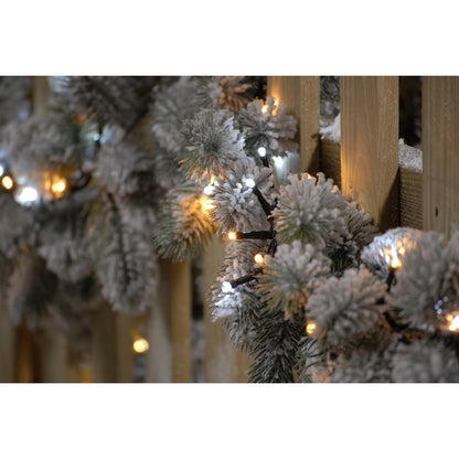 String Fairy Christmas Lights Animated White & Warm White Outdoor 300 LED - 7.77m Firefly