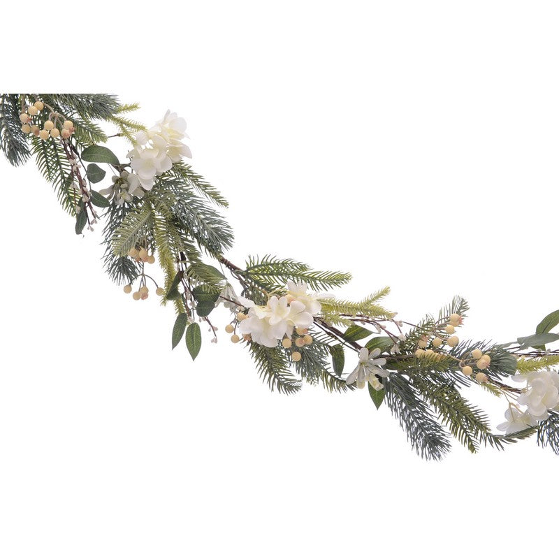 Garland Christmas Decoration Green & White - 150cm