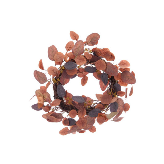 Wreath Christmas Decoration Red & Brown - 45cm