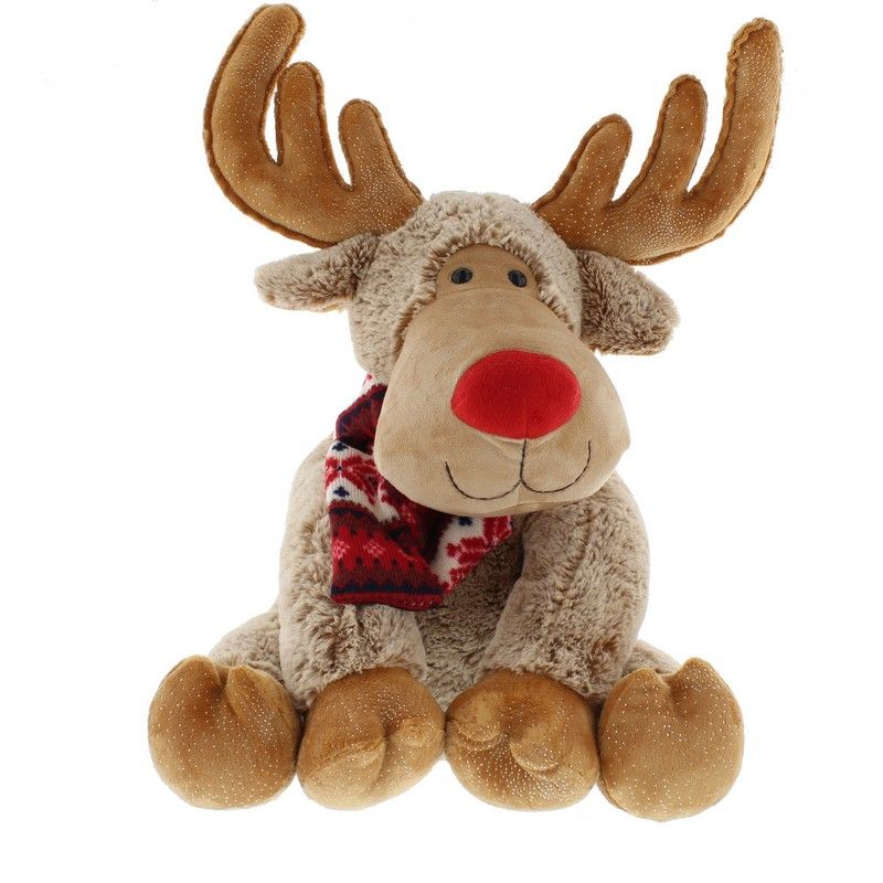 Reindeer Christmas Decoration Light Brown - 38cm