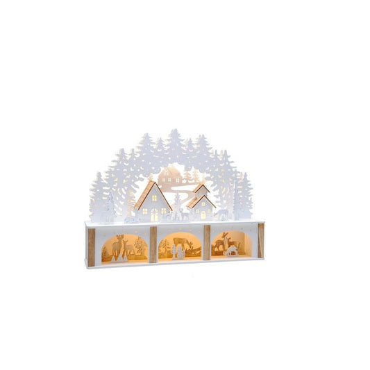 LED Christmas Village Scene - 45cm