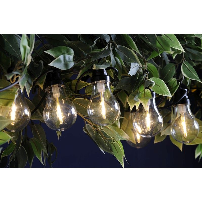 Christmas String Festoon Lights Warm White Outdoor 10 LED - 4.5m