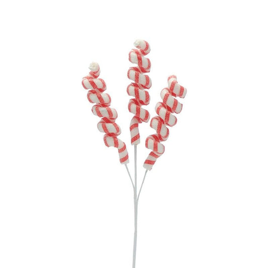 Candy Cane Pick Stem Christmas Decoration Red & White - 59cm