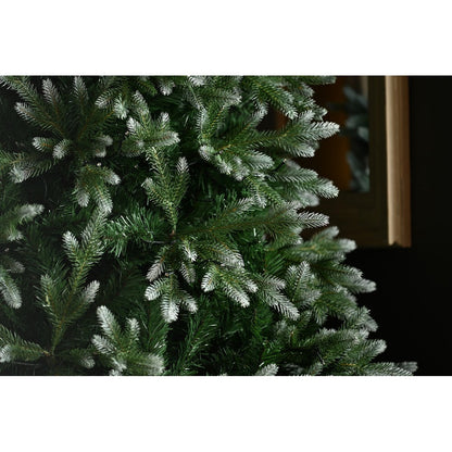 5ft Belvedere Pine Christmas Tree Artificial - Metal & Plastic White Frosted Green  487 Tips