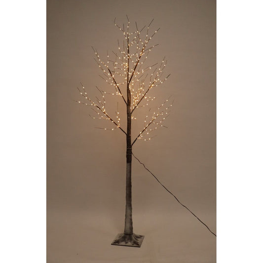 6ft Christmas Tree Light Feature Metal & Plastic with LED Lights Warm White