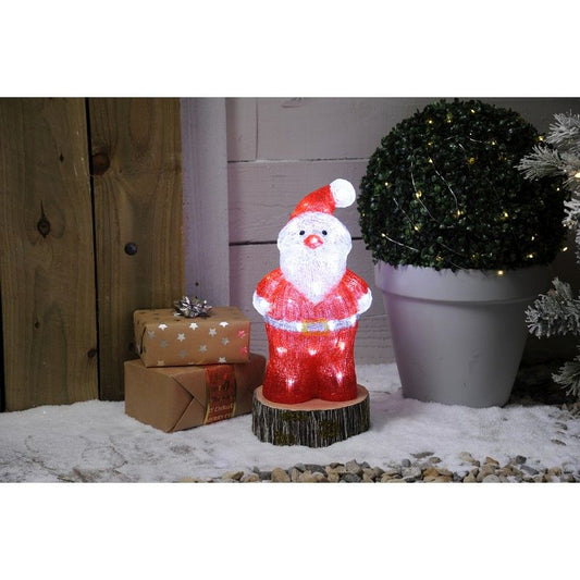 LED Christmas Acrylic Santa - 34cm