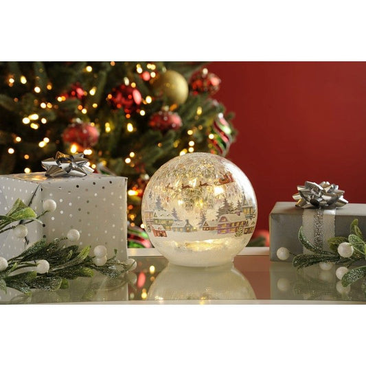 Twinkling Crackle Effect Village  Ball - 0.78333cm