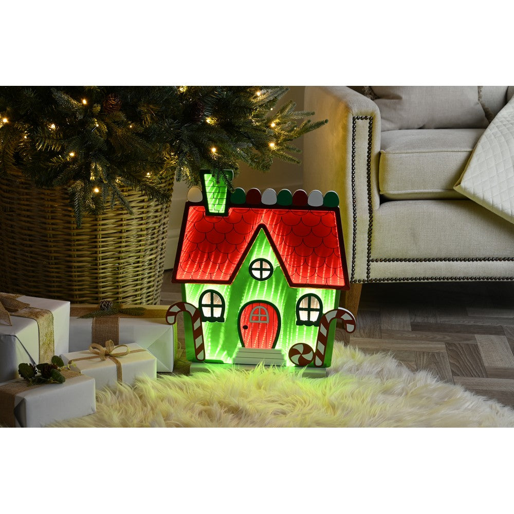 Christmas Infinity Candy Cane House - 45cm