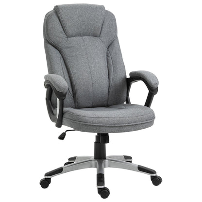 Vinsetto Linen Fabric Home Office Chair