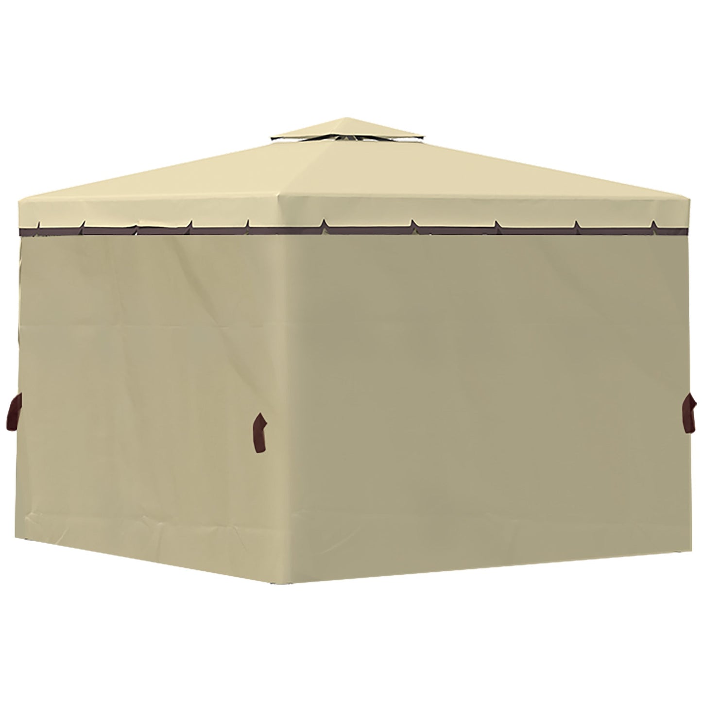 3 x 3M Patio Gazebo Canopy Garden Pavilion Tent Shelter with 2 Tier Water Repellent Roof