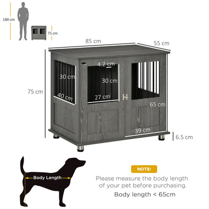 PawHut Dog Crate Furniture End Table