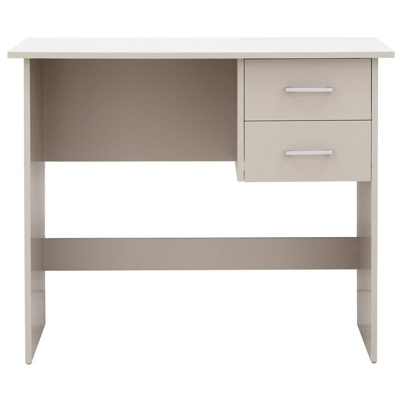 Panama Desk Grey 2 Drawers