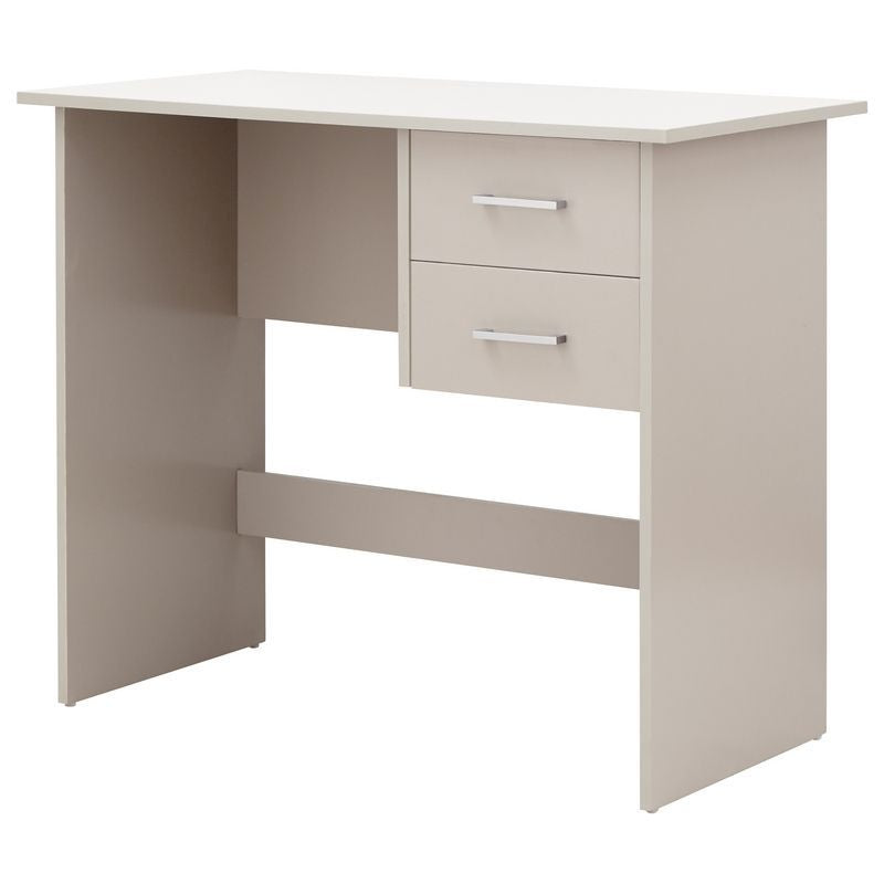 Panama Desk Grey 2 Drawers