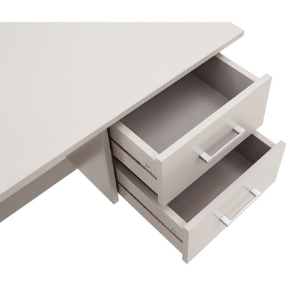 Panama Desk Grey 2 Drawers