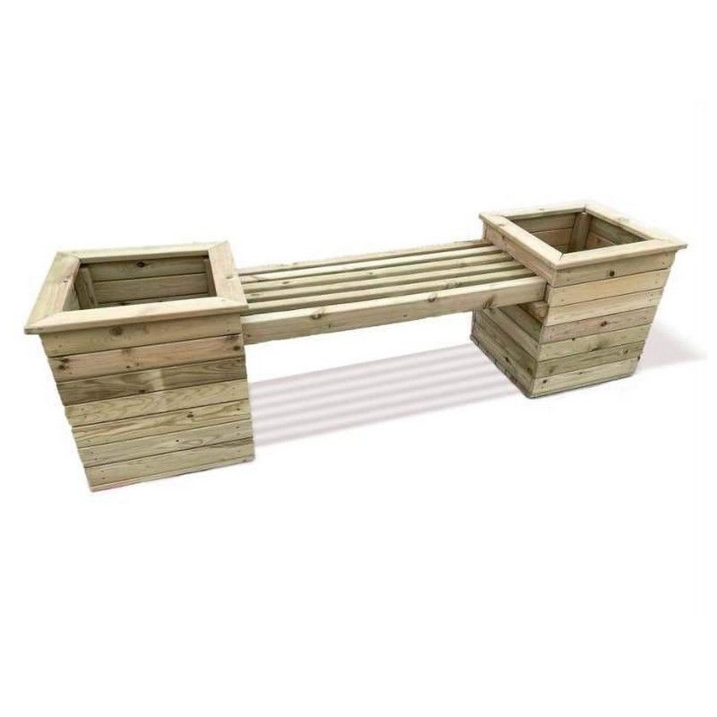 Planter Garden Bench by Churnet Valley - 2 Seats