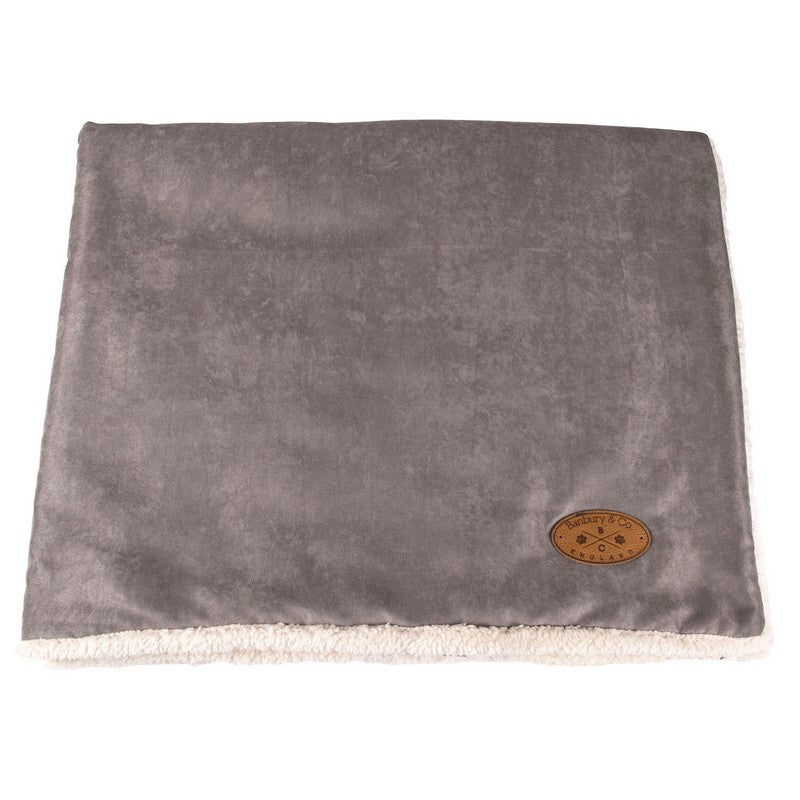 Dog Blanket Grey Faux Fur 41cm by Banbury