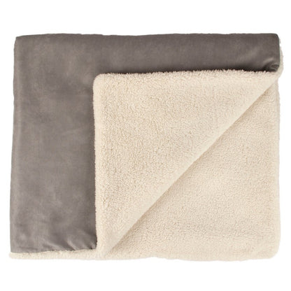 Dog Blanket Grey Faux Fur 41cm by Banbury