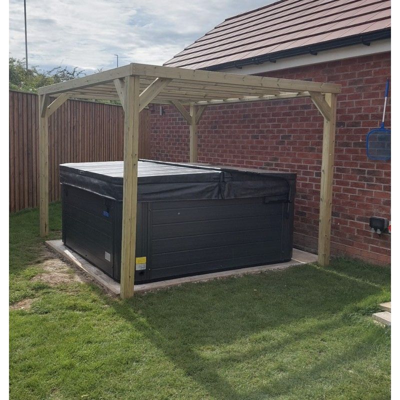 Stalwart Garden Pergola by Churnet Valley 2.4 x 2.4M Slatted