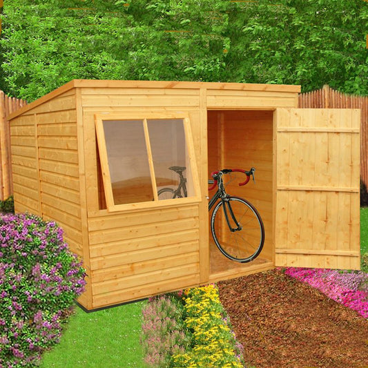 Shire Hampshire 7' 10" x 6' Pent Shed - Premium Dip Treated Shiplap