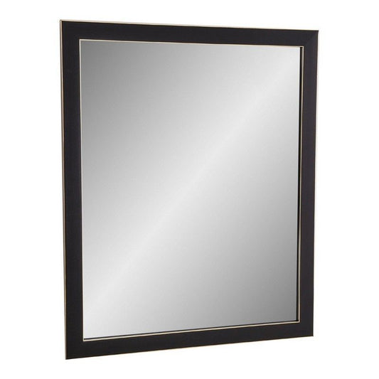 Contemporary Wall Mirror  Black & Gold 54cm