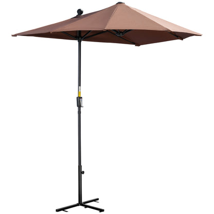 2m Half-Cut Garden Parasol