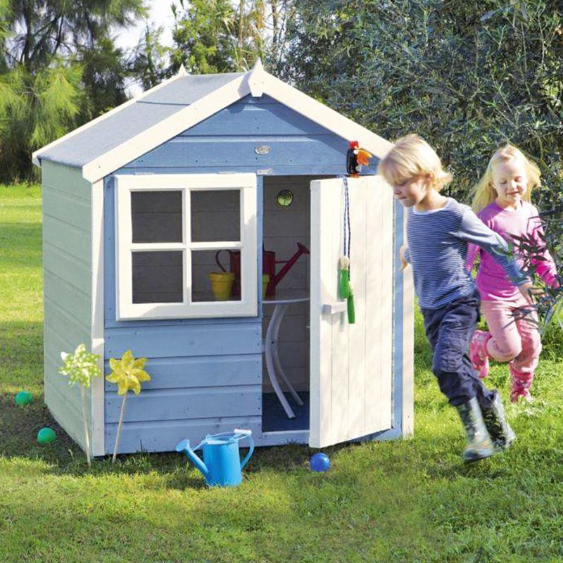 Shire Playhut 4' x 4' 3" Apex Children's Playhouse - Premium Dip Treated Shiplap