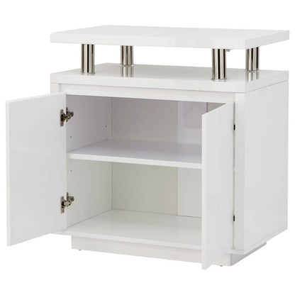 Polar Sideboard White 2 Doors 2 Shelves